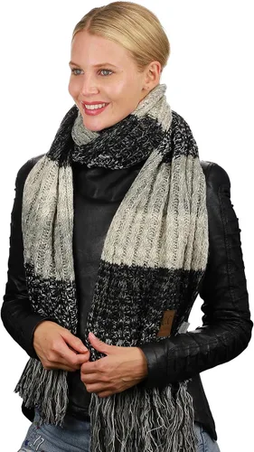 Vista 2 de C.C Bufanda larga multicolor para mujer