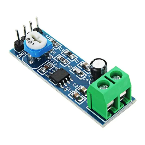 Vista 4 de HiLetgo Módulo amplificador de audio mono LM386 200 veces AMP Solo 5V-12V 10K ajustable (paquete de 2)