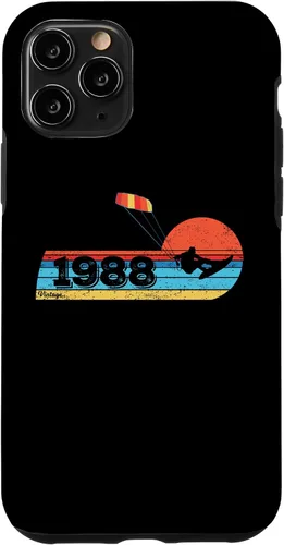 Vista 29 de Kitesurfer Kitesurfing Birthday Vintage 1988 Born Kitesurf Case for iPhone 16