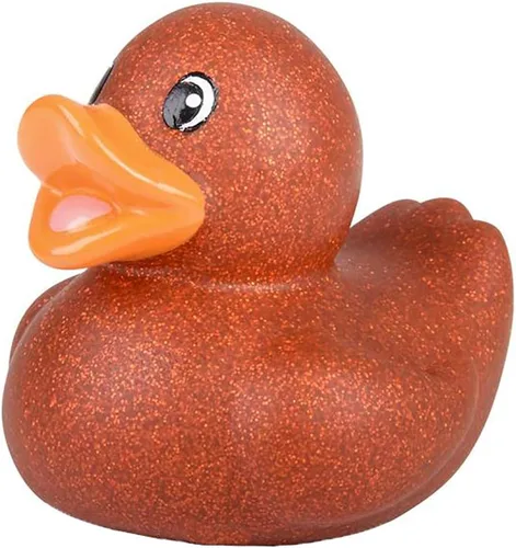 Vista 3 de Surtido de 5 patos de goma con purpurina de 2 pulgadas para niños, regalos de cumpleaños, baby showers, actividades de playa y piscina, 2 pulgadas