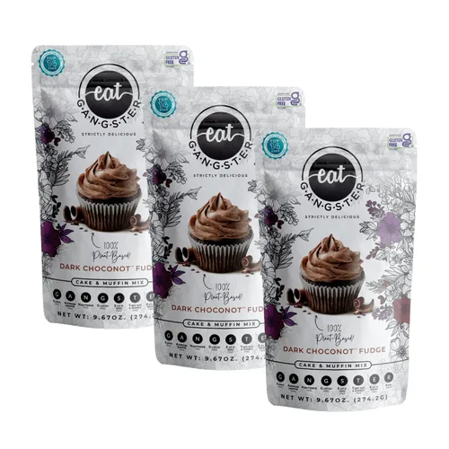 Vista 10 de eat G.A.N.G.S.T.E.R. Mezcla para pastel y muffins de canela Cinnawin, mezcla para hornear apta para alergias, sin granos, sin lácteos, sin frutos