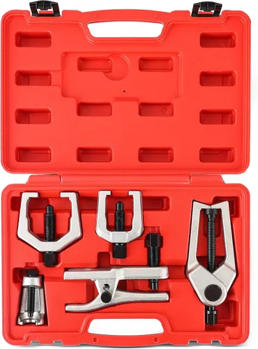 Vista 7 de Kit Separador de Rótula Extractor de Brazo Pitman 5 en 1, Juego de Herramientas de Extremo de Barra de Acoplamiento, Kit de Extracción Separador