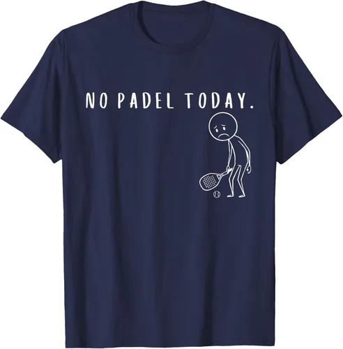 Vista 68 de No Padel Today Funny Padel Stickman Padel Playera Jugador de Tenis