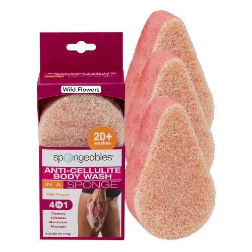 Vista 17 de Spongeables Anti-Cellulite Body Wash in a Sponge, Moisturizer and Exfoliator, 20+ Washes
