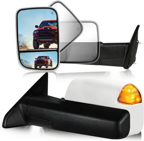 Vista 10 de Espejos de remolque para Ram 1500 2009-2018, Ram 2500 3500 2010-2018 Negro
