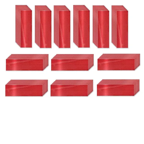 Vista 85 de Pegatinas reflectantes 1 pulgada de diámetro Redondas Reflectoras, Cinta adhesiva impermeable al aire libre de alta visibilidad (80 piezas)