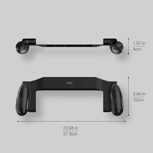 Vista 7 de POWNEW Grip Case Compatible with Nintendo Switch & OLED, Ergonomic HandheldGrips with 5 Game Slots for Nintendo Switch OLED & Regular