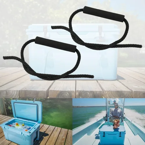 Vista 4 de Paquete de 2 manijas de repuesto para enfriadores, compatible con enfriadores YETI Tundra y RTIC, piezas de mango extensor