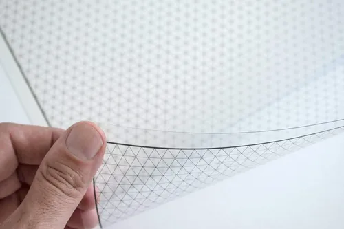 Vista 8 de Hojas de transparencia de cuadrícula geométrica (paquete variado de 4) - 8.5 x 11 pulgadas Transparencias de proyector y caja de luz - Película