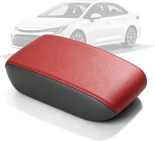 Vista 14 de AOMSAZTO Fundas para reposabrazos de consola central marfil para Corolla Toyota 2014-2019
