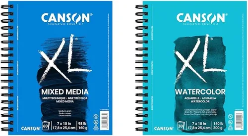 Vista 6 de Canson Bloc de medios mixtos serie XL 5-1/2" x 8-1/2", paquete de 6