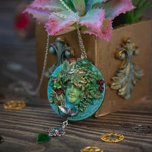 Vista 9 de Greenman and Greenwoman - Juego de moldes de silicona para escultura de placa para decoración de pasteles de fondant, resina epoxi, fundición