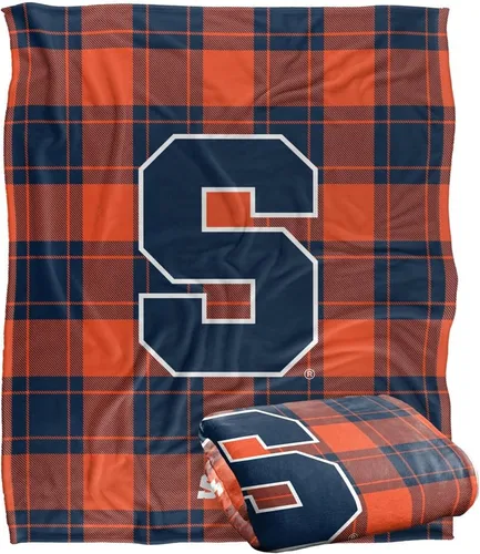 Vista 190 de LOGOVISION St John's University Campus Plaid Spirit Silky Touch Manta súper suave 36 x 58 pulgadas