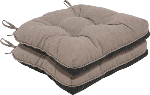 Vista 12 de RACE LEAF Cojines para sillas de comedor, paquete de 4 unidades, almohadillas de espuma viscoelástica para sillas de cocina con lazos y respaldo