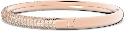 Vista 4 de Swarovski Brazalete Dextera, cristal transparente, acabado en tono oro rosa