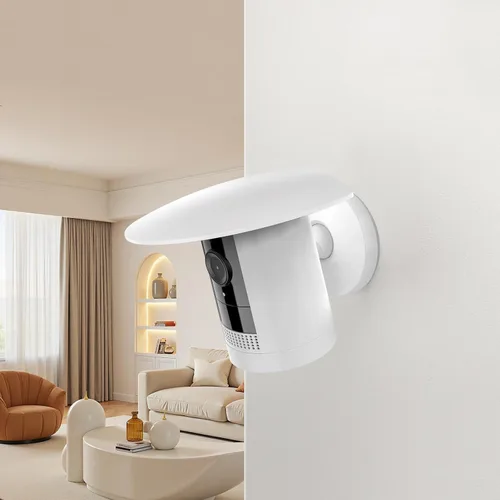 Vista 5 de Cubierta de sombra para cámara de sol y lluvia para cámara Ring Stick Up Cam – Protector de capó de cámara impermeable resistente a los rayos UV