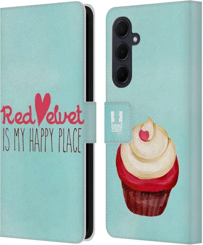 Vista 378 de Head Case Designs Assortment Cupcakes Happiness Leather Wallet Case Compatible with Samsung Galaxy A07 4G Surtido