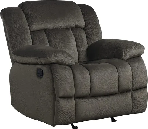 Vista 12 de Homelegance Laurelton - Sofá biplaza reclinable de microfibra de 79 pulgadas, color marrón chocolate