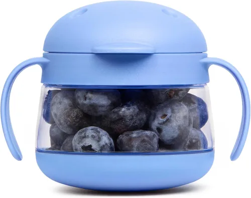 Vista 22 de Ubbi Tweat Contenedor de snacks sin derrame para niños, libre de BPA, tazón de viaje para niños pequeños, rosa rubor Tritan - Tazas a prueba