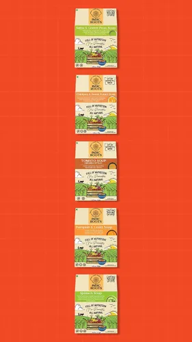 Vista 8 de Organic Roots Sopa de espinacas Palak paquetes de sopa instantánea saludable natural lista para cocinar, mezcla de sopa de verduras en polvo