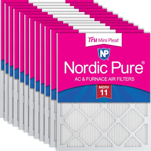 Vista 84 de Nordic Pure 20x20x1 (Tamaño real: 19 1/2 x 19 1/2 x 3/4) Filtros de aire para caldera/aire acondicionado Poly Green MERV 6 – Reduce el polvo
