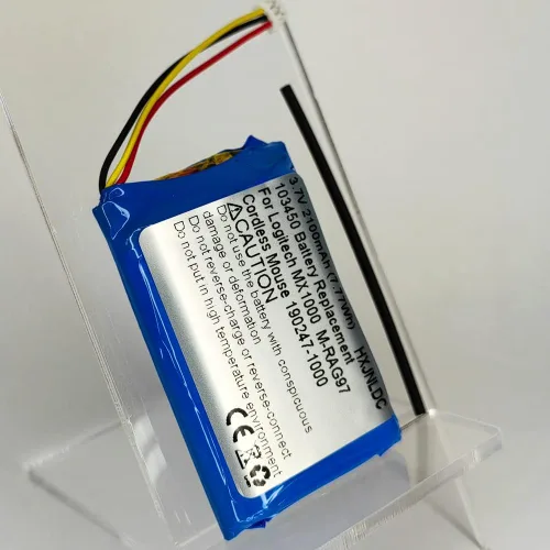 Vista 7 de DC 3.7v 103450 2100mAh batería recargable de polímero de litio para Logitech MX1000 MX-1000 M-RAG97 ratón inalámbrico Bluetooth 190247-1000