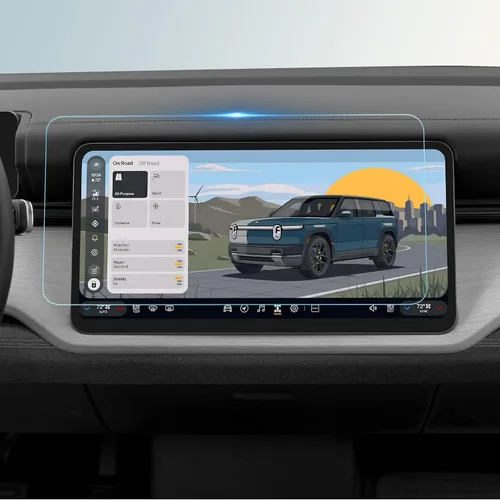 Vista 22 de BIBIBO Matte Anti-Glare for New 2027 Rivian R2 Screen Protector 15.6" Navi