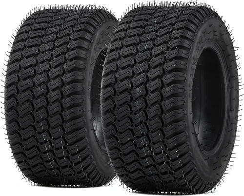 Vista 13 de YITAMOTOR Neumáticos para cortacésped de 15 x 6.00-6 (juego de 2), neumático de césped de tractor sin cámara de 4 capas, neumáticos de cortacésped