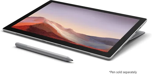 Vista 7 de Tablet Microsoft Surface Pro 7, pantalla táctil de 12.3", Intel Core i7, 16 GB de memoria, unidad de estado sólido de 512 GB