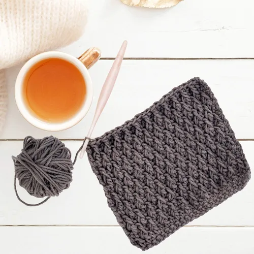 Vista 2 de Divit Shilp Ganchos de ganchillo Alpha con mango ergonómico, aguja de tejer hecha a mano de resina de 7 pulgadas, tejido de hilo para manualidades