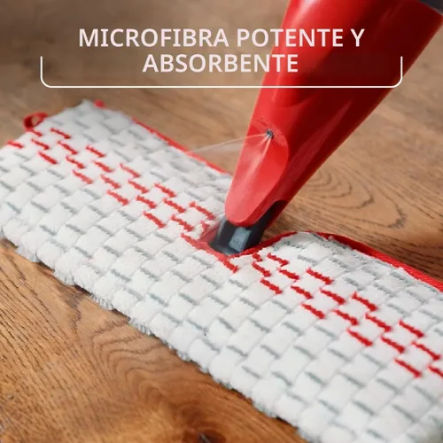 Vista 4 de O-Cedar Genuine ProMist MAX - Cabezal de mopa con aerosol de repuesto (paquete de 4) Lavable a máquina Reutilizable Recambio de microfibra