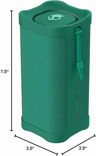 Vista 9 de Lifeworks Skullcandy Terrain XL - Altavoz Bluetooth inalámbrico IPX7 impermeable, batería de 18 horas, muñequera de nailon, estéreo inalámbrico