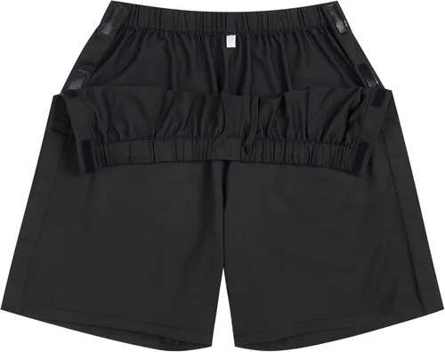 Vista 3 de Pantalones cortos deportivos unisex con velcro para hombres y mujeres, pantalones cortos de recuperación de cirugía de rodilla con bolsillos