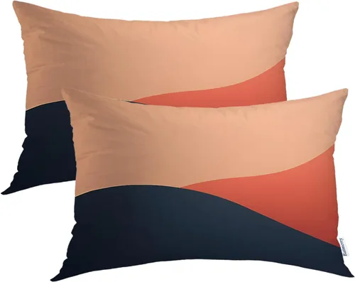 Vista 63 de Batmerry American Flag Ink Dot Throw Pillow Covers, Red Blue White Stars Abstract Decorative Pillow Covers Digital Printing Blended for Couch Sofa