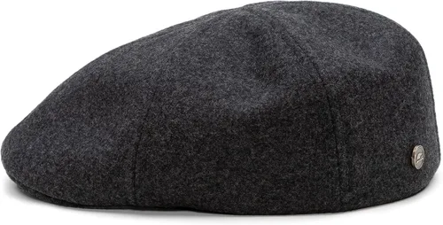 Vista 8 de Sterkowski Rusty Gorra plana 100% lana para hombres y mujeres Clásico cálido 6 paneles Duckbill Azul marino
