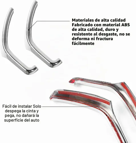 Vista 5 de Voodonala Moldura cromada de salpicadero para Ford F150 F250 F350 Super Duty 2015, 2016, 2017, 2018, 2019, 2020, cromado Cromo