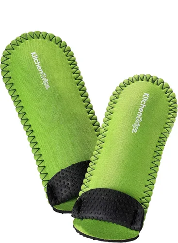 Vista 5 de Kitchen Grips Juego de 2 soportes de mango de sartén de lujo, negro/cereza
