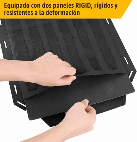 Vista 4 de Molle Paneles para asiento trasero de automóvil, cubiertas tácticas para organizar el respaldo del asiento de vehículos, camiones, accesorios