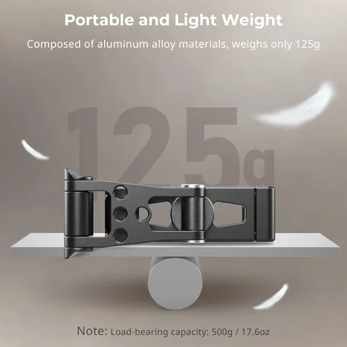 Vista 7 de SMALLRIG Soporte de trípode de metal para teléfono, soporte para teléfono celular con adaptador de liberación rápida para Arca-Swiss, soporte