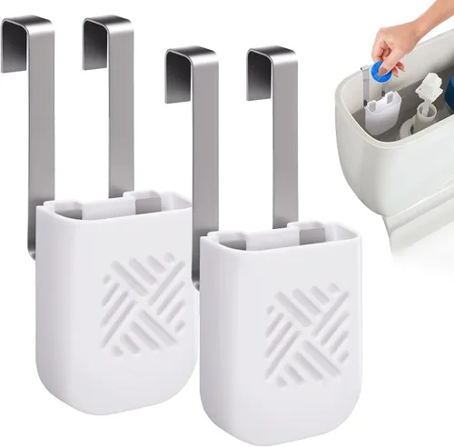 Vista 9 de Adjustble Toilet Tank Cleaning Tablet Holder, Bleach Tablets Bracket