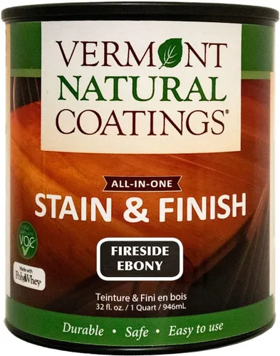 Vista 18 de Vermont Natural Coatings PolyWhey Stain & Finish - Champlain Blue - Cuarto de galón