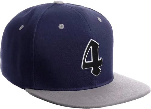 Vista 907 de Daxton Gorra clásica con visera de billete plano con letras del alfabeto inglés antiguo de la A a la Z