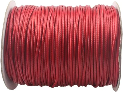 Vista 40 de Cordón de poliéster encerado para hacer joyas, cuerda encerada con carrete para hilo de manualidades (negro, 0.020 in (150 yardas))
