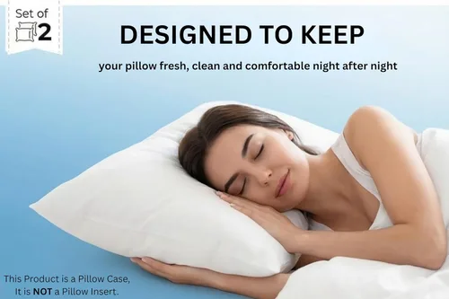 Vista 7 de YAMIL'S Home Essential Primium - Protector de almohada 100% impermeable con cremallera, tamaño estándar (juego de 2), blanco, a prueba de ácaros