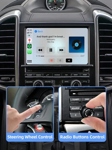 Vista 6 de ISUDAR PCM 3.1 Carplay inalámbrico y Android Auto Módulo para Porsche Panamera Cayenne Macan Cayman Boxster 911 718 Soporte Cámara reversa Sensor