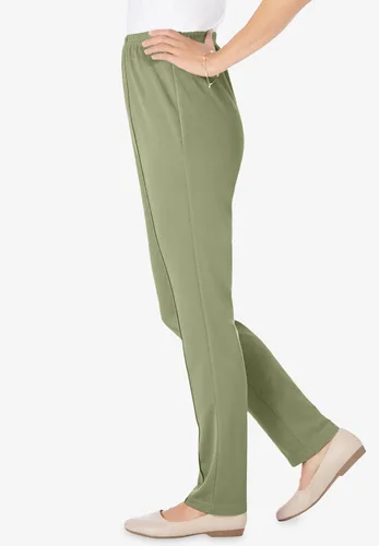 Vista 3 de Woman Within Pantalón de punto suave con cintura elástica y talla grande