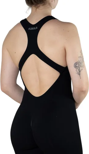 Vista 5 de AUROLA Enterizo de Entrenamiento de Potencia para Mujeres Yoga Gimnasio Sin Costuras Una Pieza Espalda Cruzada Control de Abdomen Sujetador