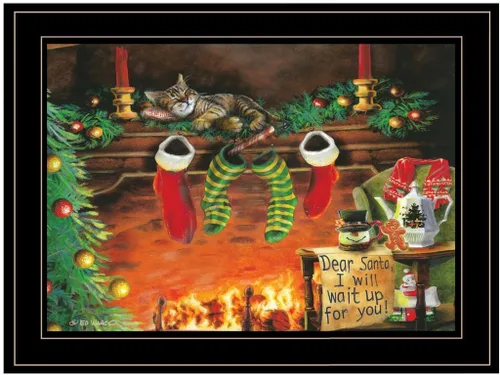 Vista 5 de Trendy Decor4U I Will Wait Up by Ed Wargo - Arte de pared impreso, 18 x 14 pulgadas, color marrón