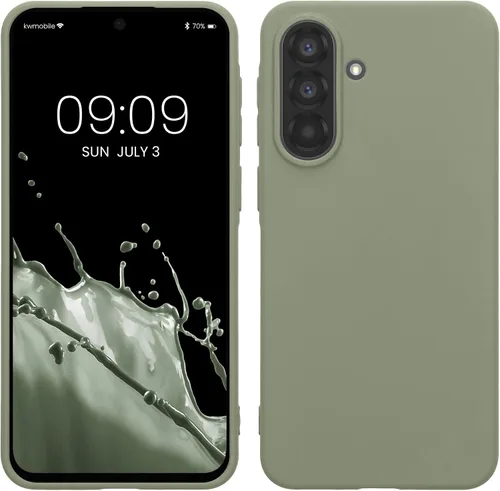 Vista 223 de kwmobile Funda compatible con Samsung Galaxy A12 - Funda protectora de silicona TPU suave y delgada - Azul Báltico