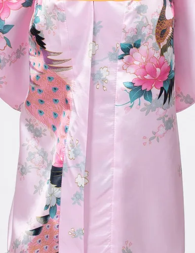 Vista 7 de Vestido tradicional japonés bata tipo kimono para niños y niñas